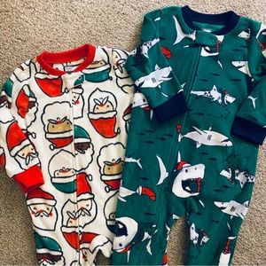 Carter’s Christmas Fleece Pajamas (2)